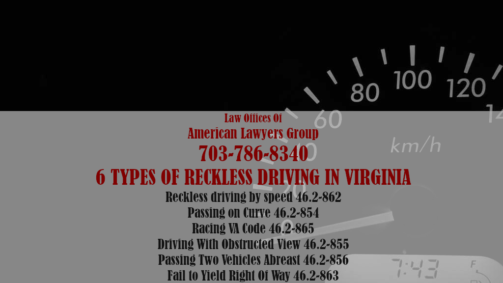 code of va reckless driving general